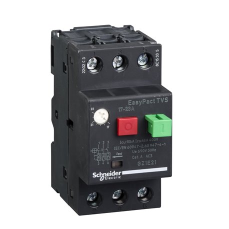 SCHNEIDER, 23A, GZ1-E with Pushbutton control for ETVS CB for Motor Protection 