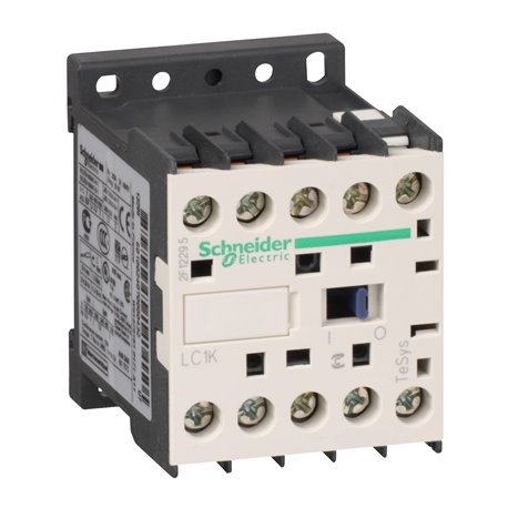 SCHNEIDER, 3 Pole, 6A, 24V AC, TeSys K-model Power Contactor