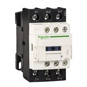 SCHNEIDER, 3 Pole, 38A, 24V AC, TeSys D-model Power Contactor