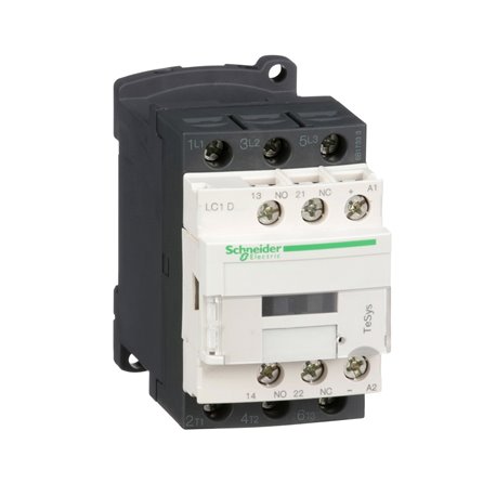 SCHNEIDER, 3 Pole, 9A, 24V DC, TeSys D-model Power Contactor