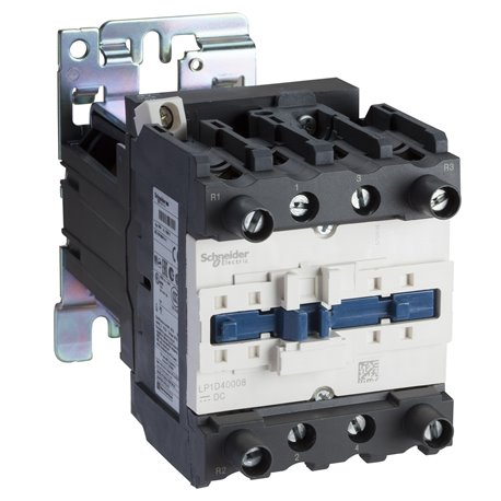 SCHNEIDER, 4 Pole, 110V DC, TeSys D Model Power Contactor