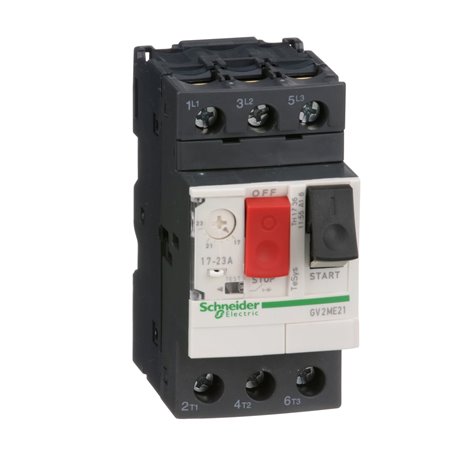 Schneider, 23A, 15kA, TeSys CB for Motor Protection With Push button Control 