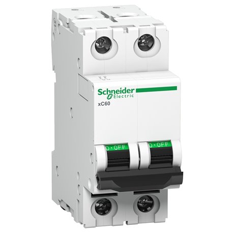 Schneider, 2 Pole, 10A, xC60 AC MCB