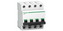 SCHNEIDER, 4 Pole, 6A, xC60 B-CURVE AC MCB