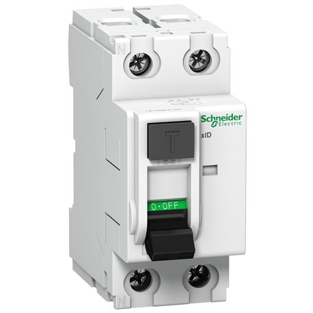 Schneider, Acti 9 xID 2 Pole, 25A, 30mA Class SI instantaneous RCCB