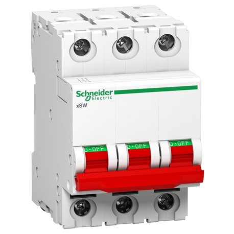 Schneider, 3 Pole, 63A, Acti 9 xSW Isolator