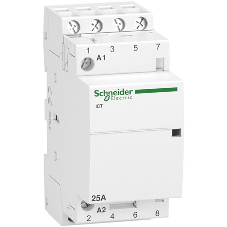 Schneider, 4 Pole, 25A, Acti 9 iCT Contactors