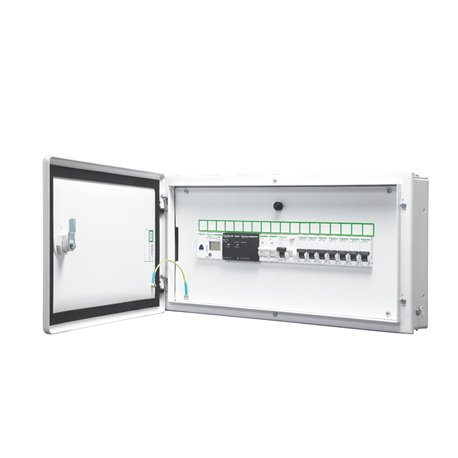 Schneider, Acti 9 IP 43 Double Door, 6 way SPN Metallic Modular DB