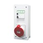 Schneider, Acti 9 IP 30 Single Door, 32A, 3 Pole, Plug & Socket Unit with provision to mount PratiKa Socket for Metallic Modula