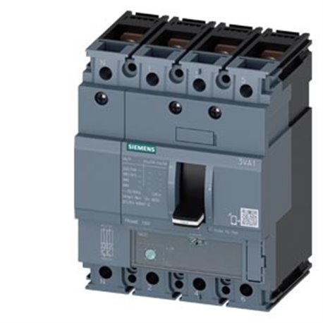 SIEMENS, SENTRON 3VA 4 Pole 63A 25kA MCCB