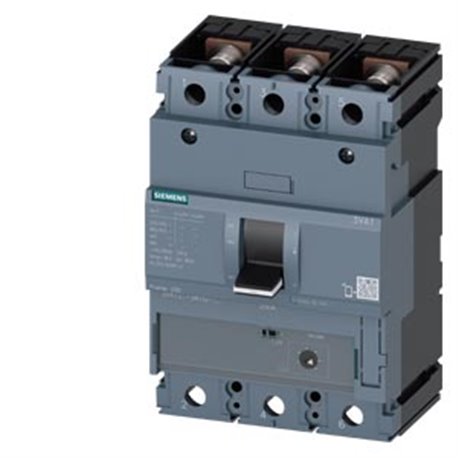 SIEMENS, SENTRON 3VA 3 Pole 160A 55kA MCCB for Motor Protection