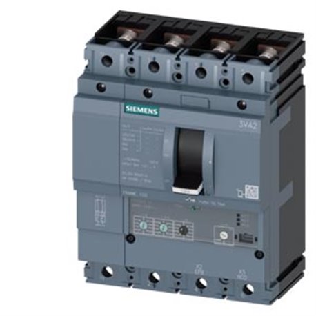 SIEMENS, SENTRON 3VA 4 Pole 63A 36kA MCCB