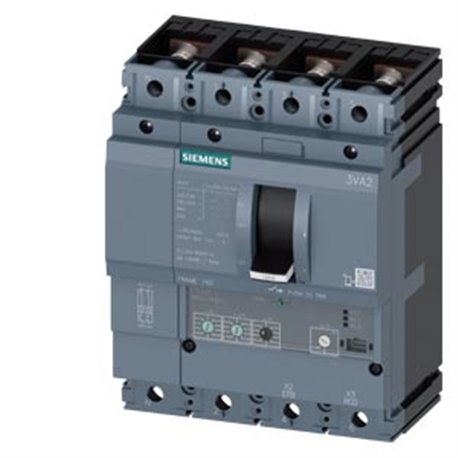 SIEMENS, SENTRON 3VA 4 Pole 160A 36kA MCCB