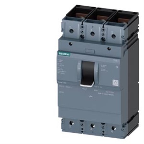 SIEMENS, SENTRON 3VA 3 Pole 400A MCCB SD 