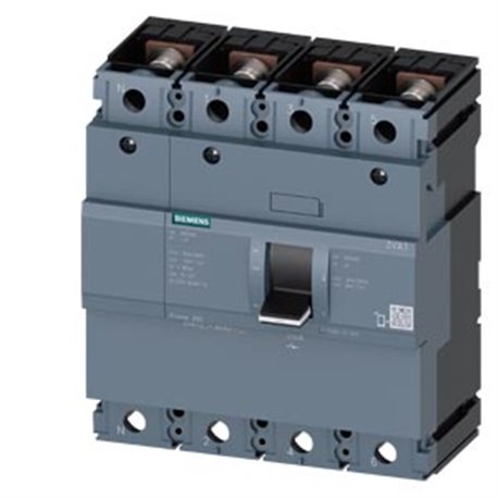 SIEMENS, SENTRON 3VA 4 Pole 250A MCCB SD 