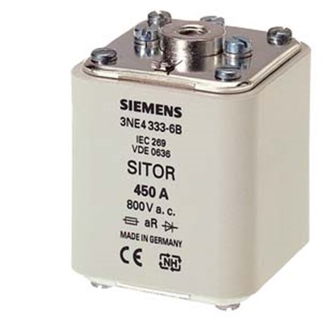 SIEMENS, 500A SITOR 3NE4 Type Fuse for semiconductor protection