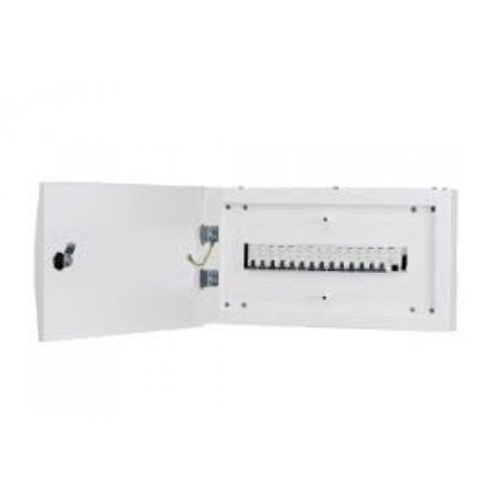 SIEMENS, IP43, 16 Module Metal Double Door SPN Betagard DB