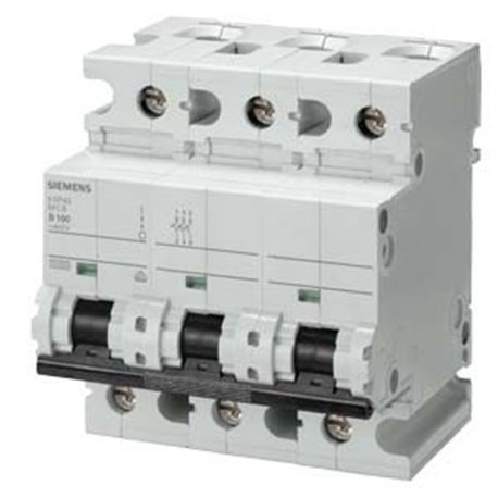 SIEMENS, 3 Pole, 80A, Betagard 5SP4 D-CURVE MCB