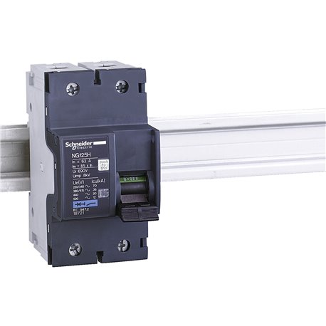 Schneider, 2 Pole, 40A, NG125N B-CURVE MCB