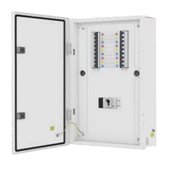 L&T, IP43-Metal Door, 6 way Vertical TPN DB upto 125A, MCCB Incomer