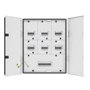 L&T, IP43-Metal Door, 8 way TPN Phase Segregated DB with Modular Incomer