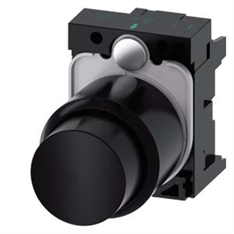 SIEMENS, Mechanical reset Push buttons with extended stroke (12 mm), IP65, Dia 22 mm for 3RU2 Thermal overload relays