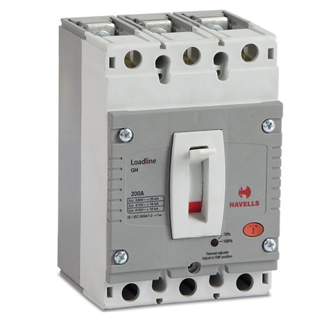 HAVELLS, 3 Pole, 150A, Loadline MCCB