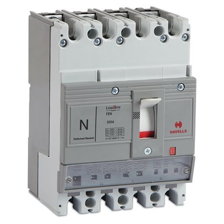 HAVELLS, 4 Pole wSN, 80A, Loadline DIGITAL MCCB