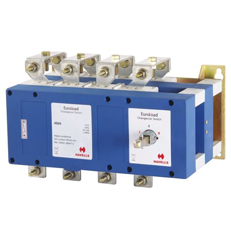 HAVELLS, 4 Pole, 400A, EUROLOAD ON LOAD CHANGEOVER SWITCH 