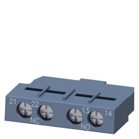 SIEMENS, Transverse auxiliary switches With screw terminals, mountable on front for 3RV2 MPCB