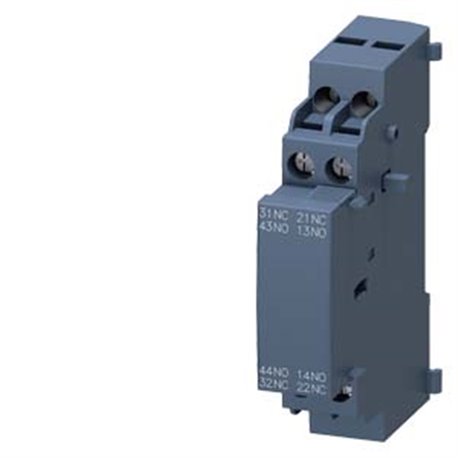 SIEMENS, Lateral auxiliary switches with screw terminals mountable on the left for 3RV2 MPCB