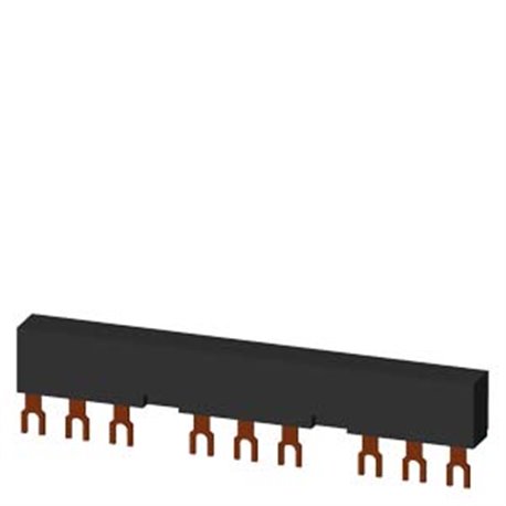 SIEMENS, 3 phase Busbar system, Number of MPCBs that can be connected With lateral auxiliary switch, for 3RV1 MPCB