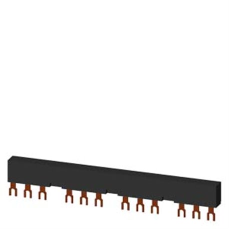 SIEMENS, 3 phase Busbar system, Number of MPCBs that can be connected With lateral auxiliary switch, for 3RV1 MPCB