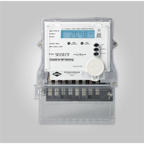 HPL, 10-60A, 3 Phase, DLMS Type NET METER