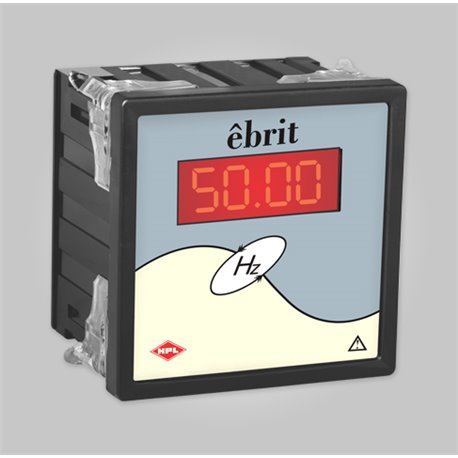 HPL, 0.2, 1 Phase, êbrit Panel Mounted FREQUENCY METER