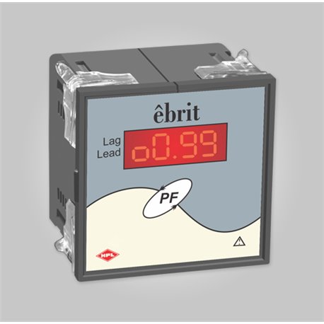 HPL, 1 Phase, êbrit Panel Mounted PF METER