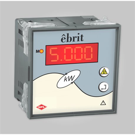 HPL, Class 1, 1 Phase, êbrit Panel Mounted KILO WATT METER