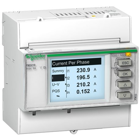 SCHNEIDER, PM3210 DIN RAIL POWER METER PULSE