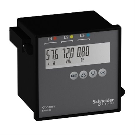 SCHNEIDER, EM1000 LCD Display ENERGY METER & VAF+PF METER