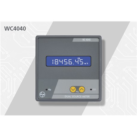 L&T, Class 1 with RS485, DUAL SOURCE LCD METER 