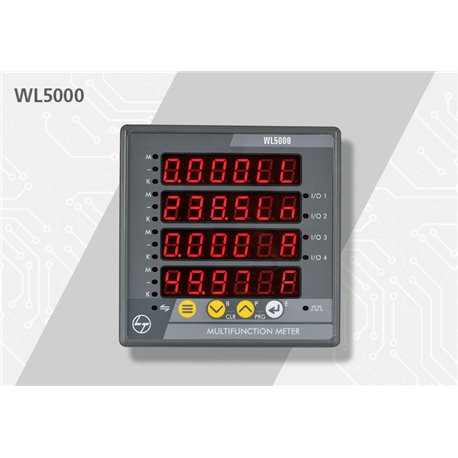 L&T, Class 1 with RS485, MULTIFUNCTION 5000 LED METER