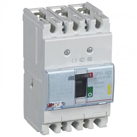 Legrand, 3 Pole, 125A, DPX³ 160 MCCB