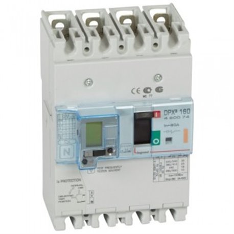 Legrand, 4 Pole, 80A, DPX³ 160 MCCB