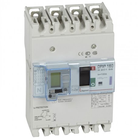 Legrand, 4 Pole, 100A, DPX³ 160 MCCB