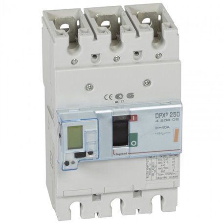 Legrand, 3 Pole, 40A, DPX³ 250 MCCB