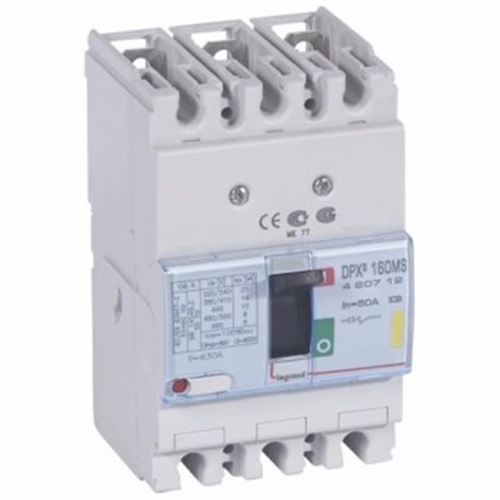 Legrand, 3 Pole, 50A, DPX³ 160 MCCB