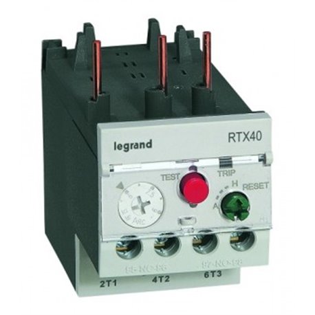 Legrand, 0.25-0.4A, Class 10 A, THERMAL OVERLOAD RELAY RTX³ 40 FOR CTX³ 22 and 40 CONTACTOR