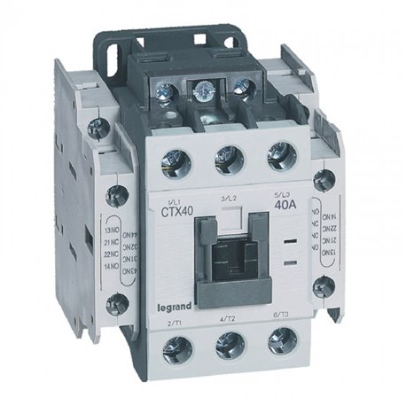 Legrand, 40A, 3 Pole, 48V DC, CTX³ 40 CONTACTOR