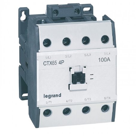 Legrand, 65A, 4 Pole, 230V AC with Screw Terminal CTX³ CONTACTOR