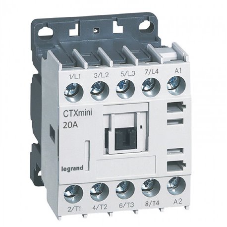 Legrand, 16A, 4 Pole, 110V AC with Screw Terminal CTX³ MINI CONTACTOR